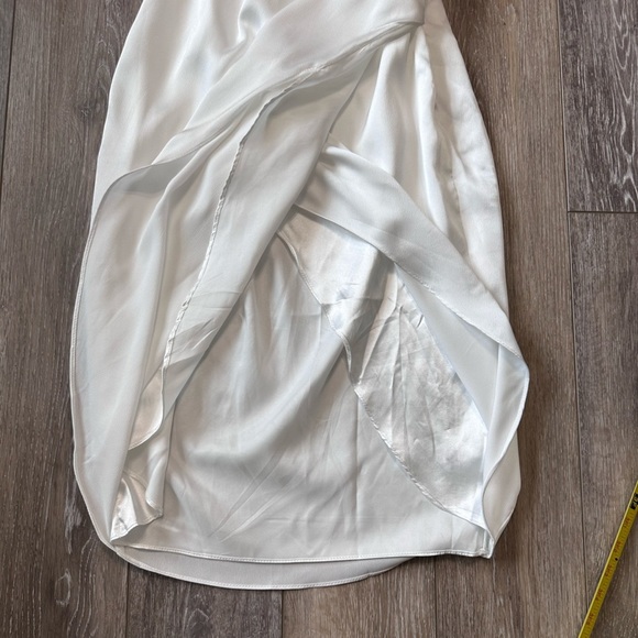 💥NWOT  DO + BE  Wrap style one shoulder Classy dress with side zipper excellent - Picture 8 of 12